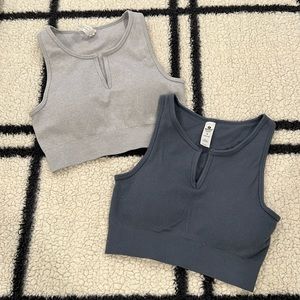 Seamless Crop Padded Tank Set